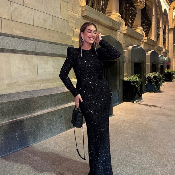 Zara maxi sequins dress - Picture 4 of 16